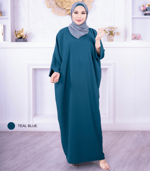 TALIA KAFTAN - TEAL BLUE