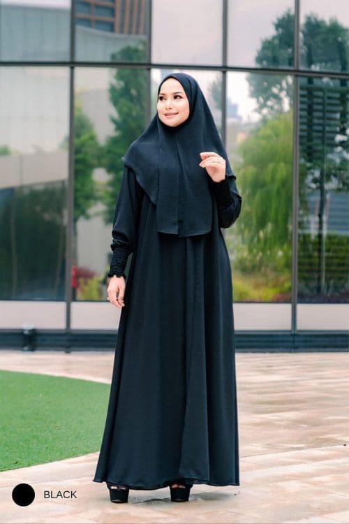 QAWLA SET BLACK (FOC TUDUNG)